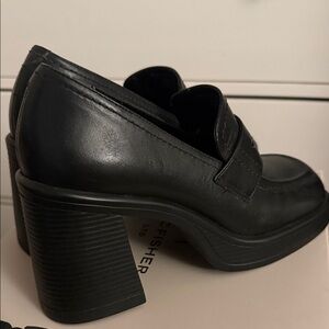 Steve Madden Black Platform Loafers